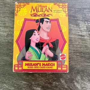 Disney’s Mulan “Mulan’s Match” King-Size Card Game – Complete Set (Mattel, 1998)