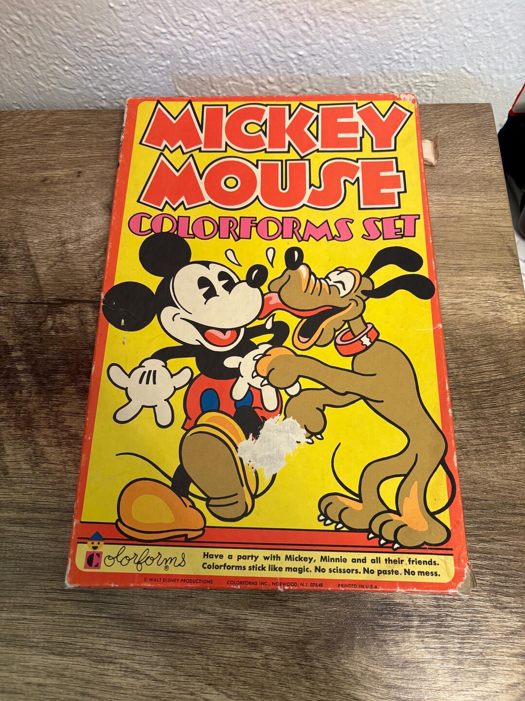 Vintage 1970s Mickey Mouse Colorforms Set • Unpunched Pieces - Etsy