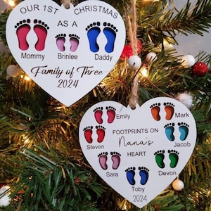 Unser erstes Weihnachten als Familie Ornament-Laser Gravur-Digital Design-SVG-Glowforge & mehr