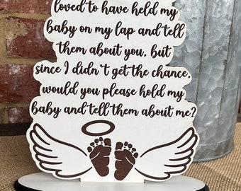 Unborn baby memorial sign-In Memory, stillborn and miscarriage