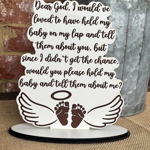 Boodschap aan God, houd mijn baby SVG digitaal ontwerp vast
