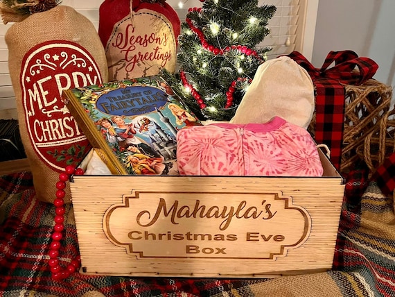 Gift Box Christmas Eve Pj Pajamas Sets Family Personalised