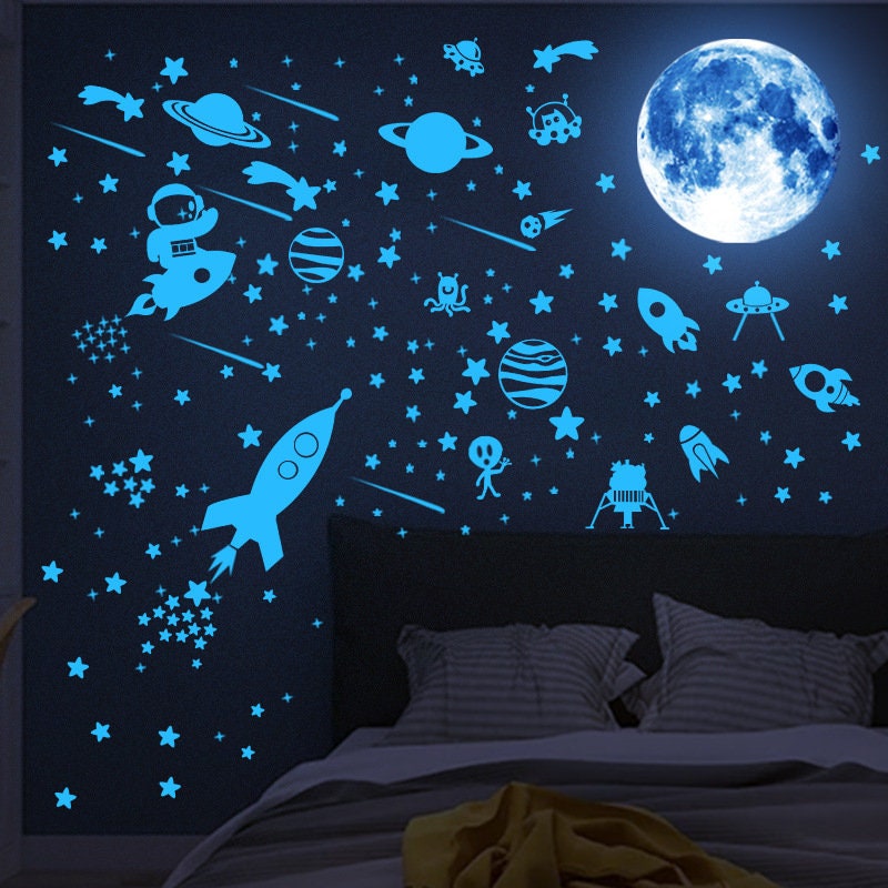 Magical Glow Stars Tiny but Bright Ceiling Decals for Galaxy Wall