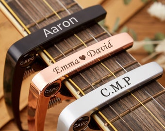 Multi Capo pour Guitare - Électrique - Acoustique - Capodastre de Luxe -  Design