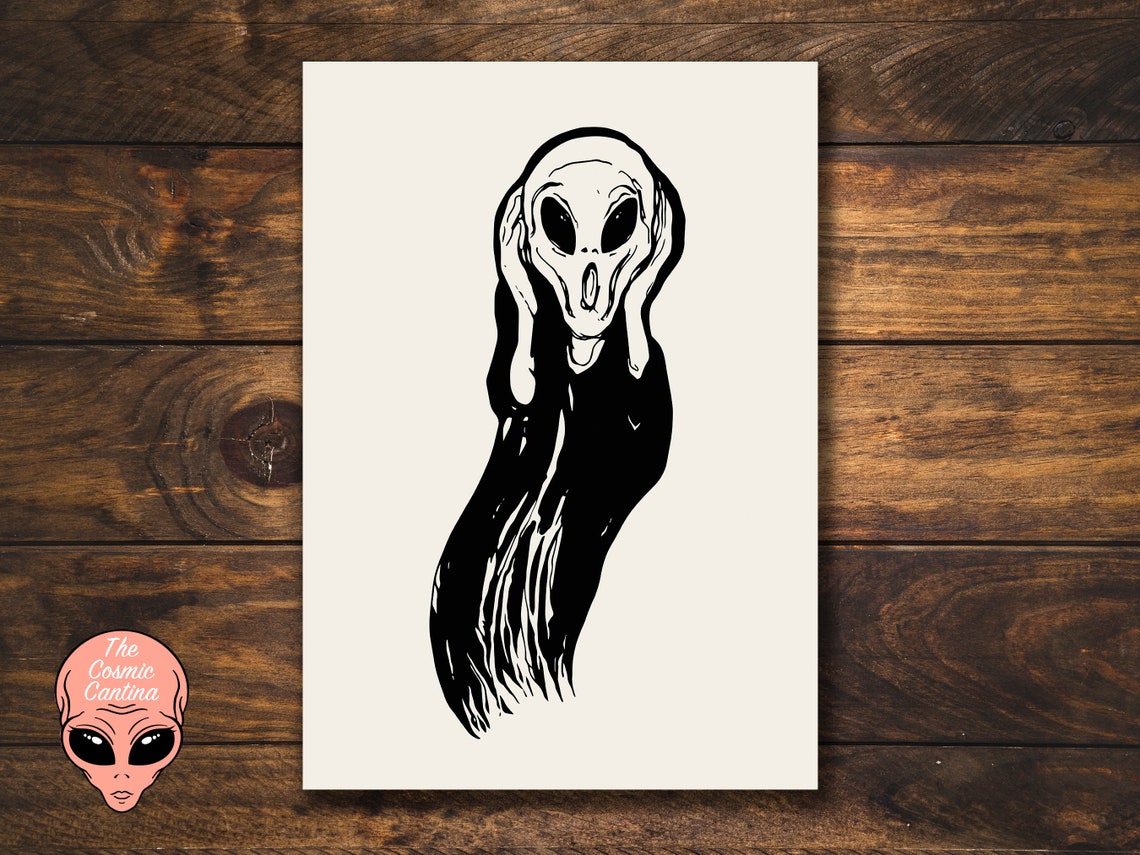 The Alien Scream Digital Download Printable - Etsy UK