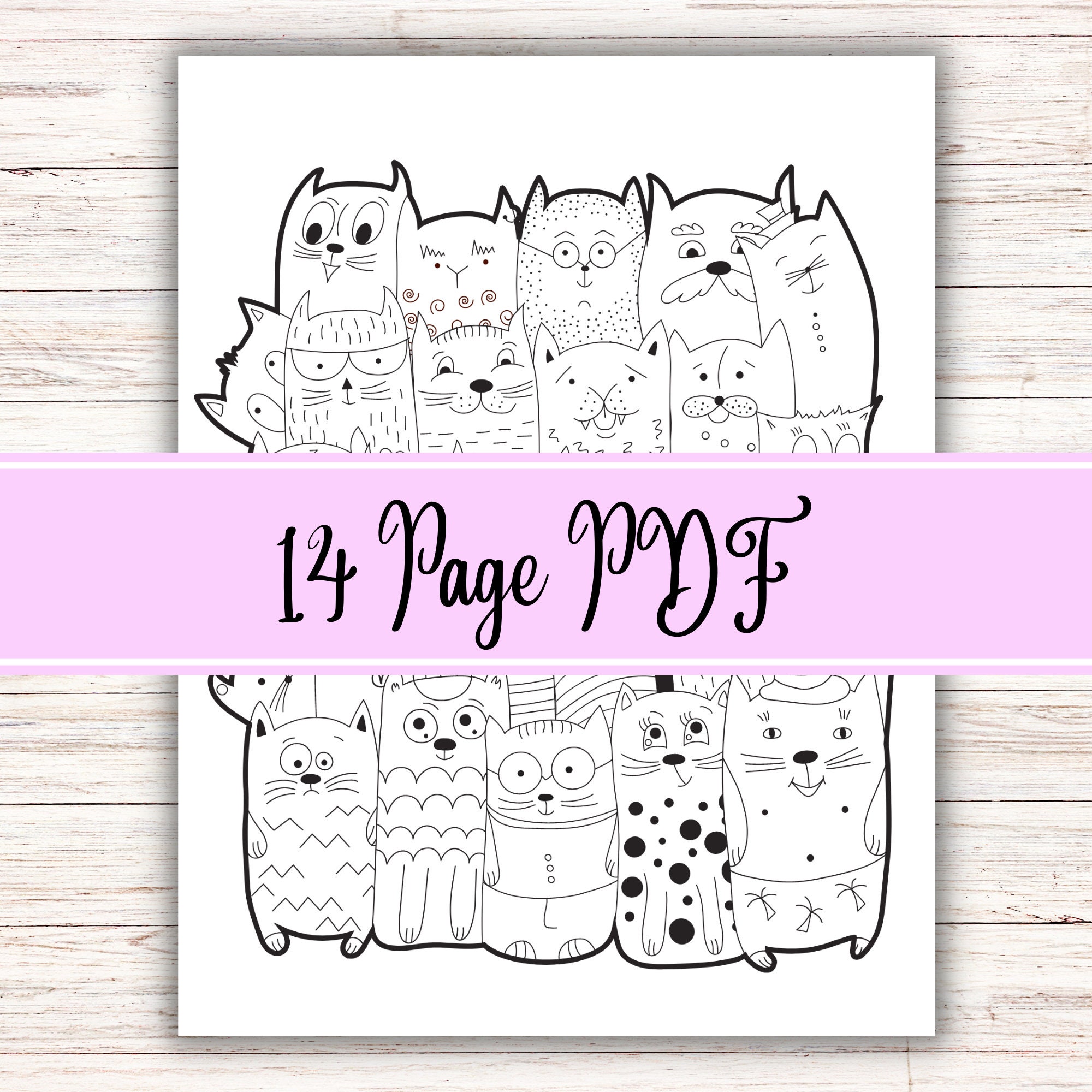 Cat Doodle Pages, Cat Coloring Pages, Coloring Pages, Coloring Pages ...