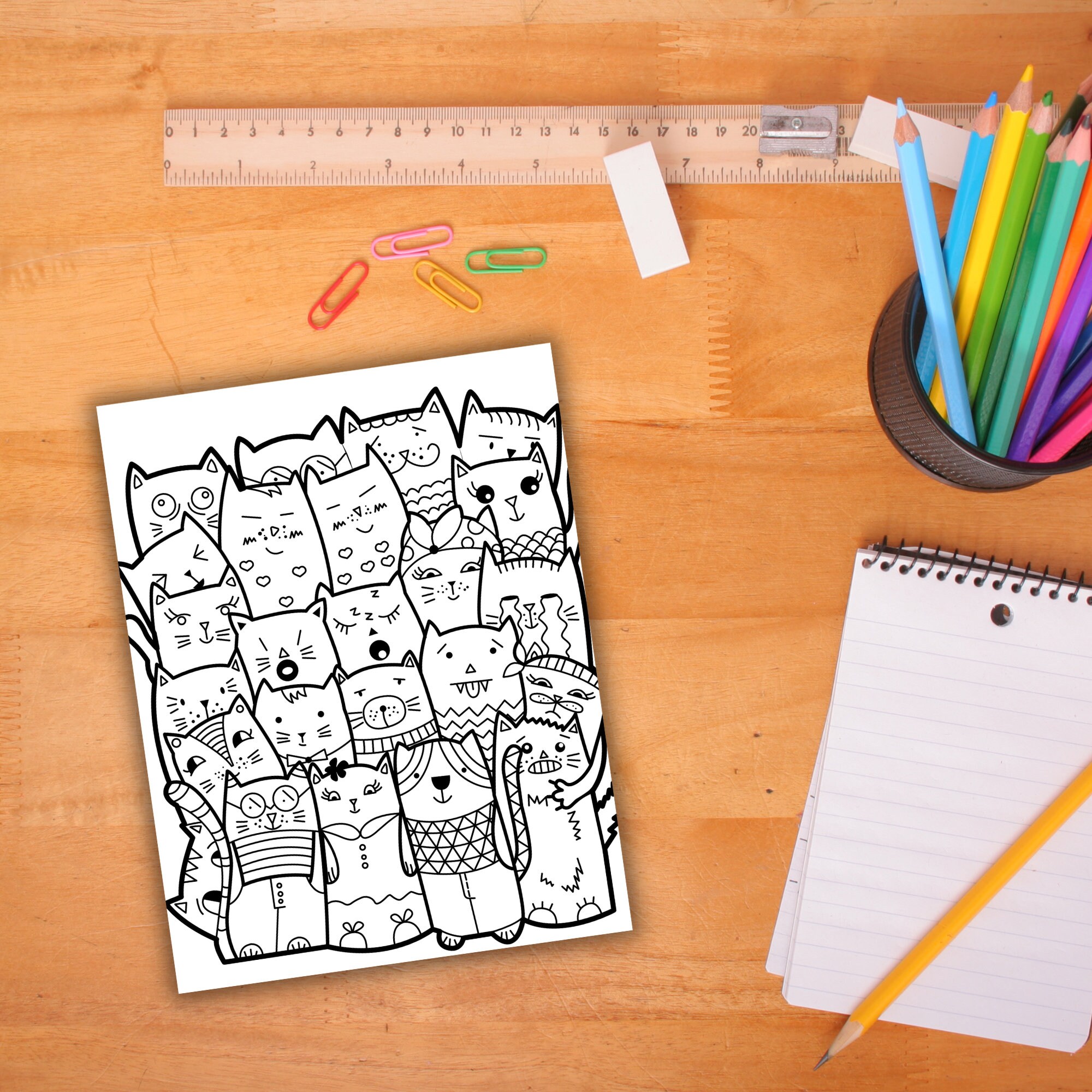 Cat Doodle Pages, Cat Coloring Pages, Coloring Pages, Coloring Pages ...
