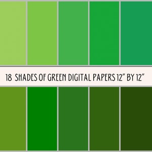 Grünes Digitales Papier Bundle, Grünes Digitales Papier, PNG Papier, Grünes Papier Pack, Sofort Download