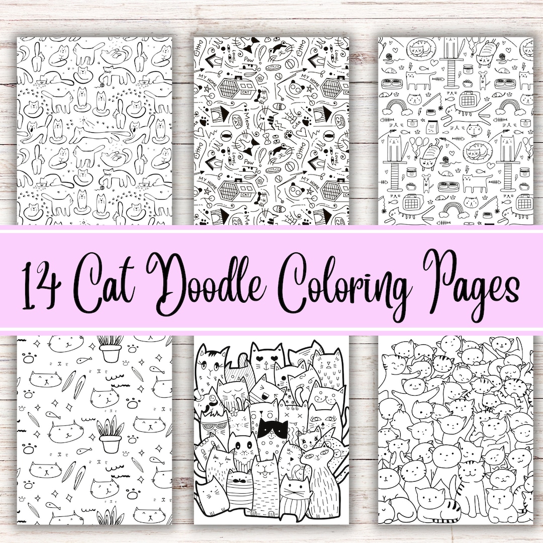 Cat Doodle Pages, Cat Coloring Pages, Coloring Pages, Coloring Pages ...