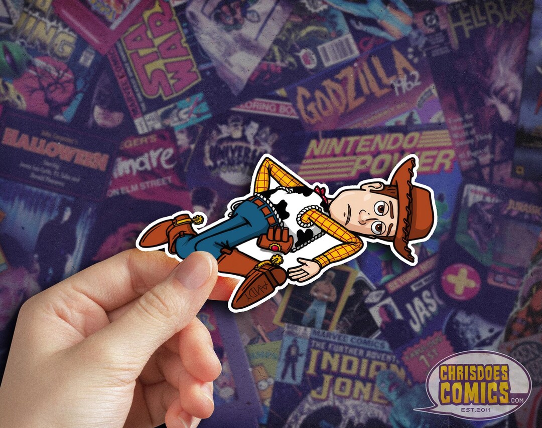 ANDY'S COMING Toy Cowboy Vinyl Decal Sticker: Waterproof Dishwasher ...