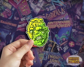 Toxic Sticker, Horror sticker, Mutant Car Sticker, Monster Sticker, Retro Sticker, Halloween, 80s, movie
