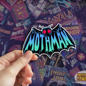 Mothman Sticker, West Virginia Sticker, Retro Sticker, Vintage Sticker, Horror Sticker, Monster Sticker, Chicago Cryptid Alien