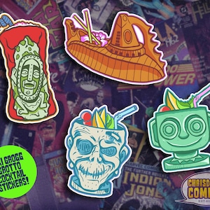 Trader Sams Grog Grotto Tiki Cocktail Sticker: Retro Hawaiian Decal