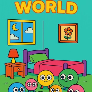Round World Coloring Book for Kids – 10 Page Printable Orb Creature Coloring Sheets – Cute & Simple Toddler Activity – Digital Download PDF