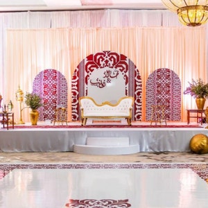 PRINTABLE Palestinian Henna decoration 2 Arches backdrops design- Palestinian henna Party-Palestinian wedding