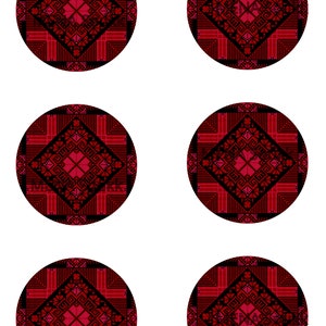 Palestinian patterns-toppers for cakes-henna party-palesitnian embroidery