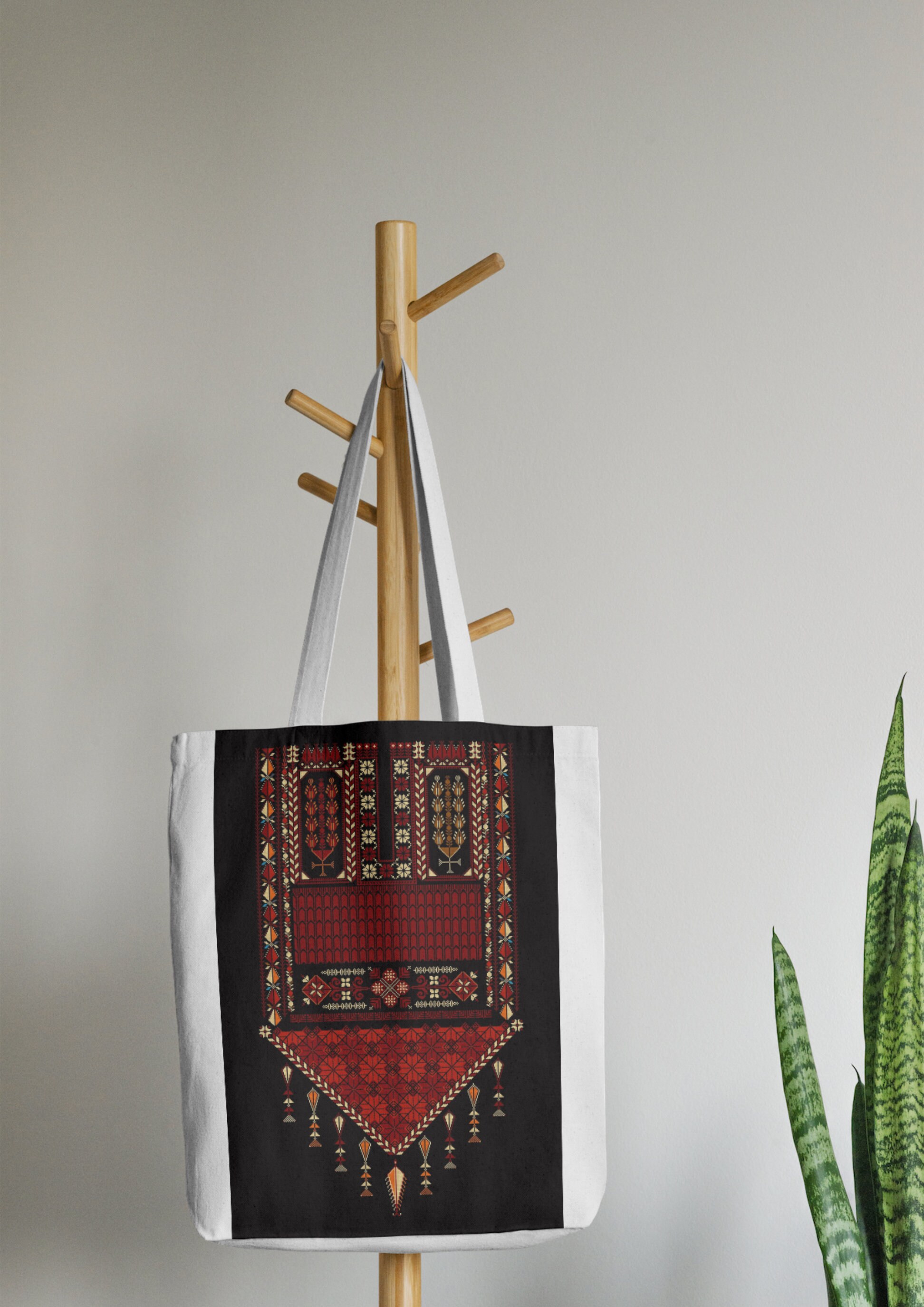 Olive Oversize T-Shirt – Hand-Embroidered Handhala Palestinian Tatreez