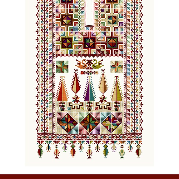 Tatreez pattern PNG/PDF/EPS-Palestinian Embroidery-Palestinian henna