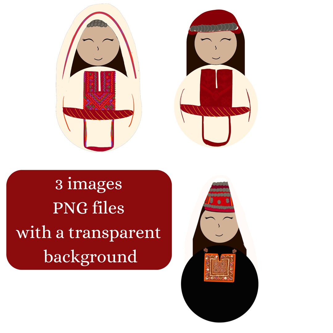 3 Cliparts in PNG Format With a Transparent Background- - Etsy