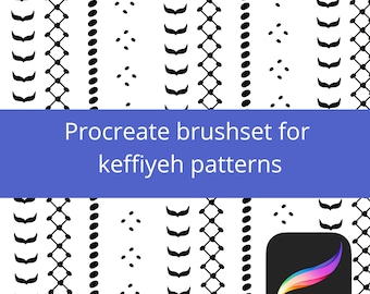 Procreate brush for Keffiyeh patterns