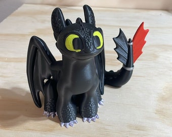 Toothless Desk Ornament (3, 6, and 9” inch options)