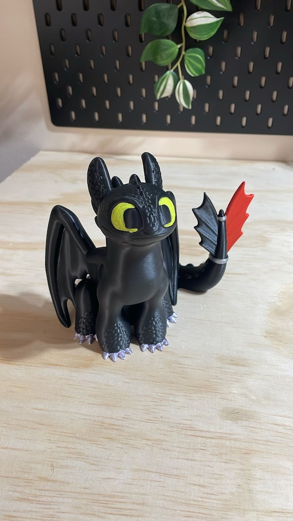 Toothless Desk Ornament (3, 6, and 9” inch options)