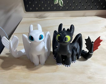 Toothless & Light Fury Desk Ornaments!