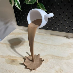 Floating Coffee Cup (3d Printed, Customizable liquid colors)