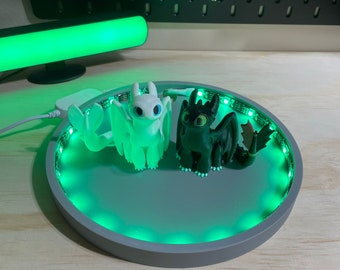 Toothless & Light fury Desk Lamp