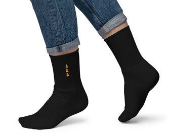 Candy Corn Embroidered socks