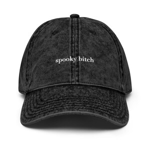 Spooky Bitch Vintage Dad Hat image 1