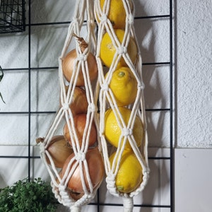 Vegetable/fruit net macrame | Kitchen supplies | Home accessories | Kitchennet | Vegetable net | Fruit net | Kitchen | Macrame home