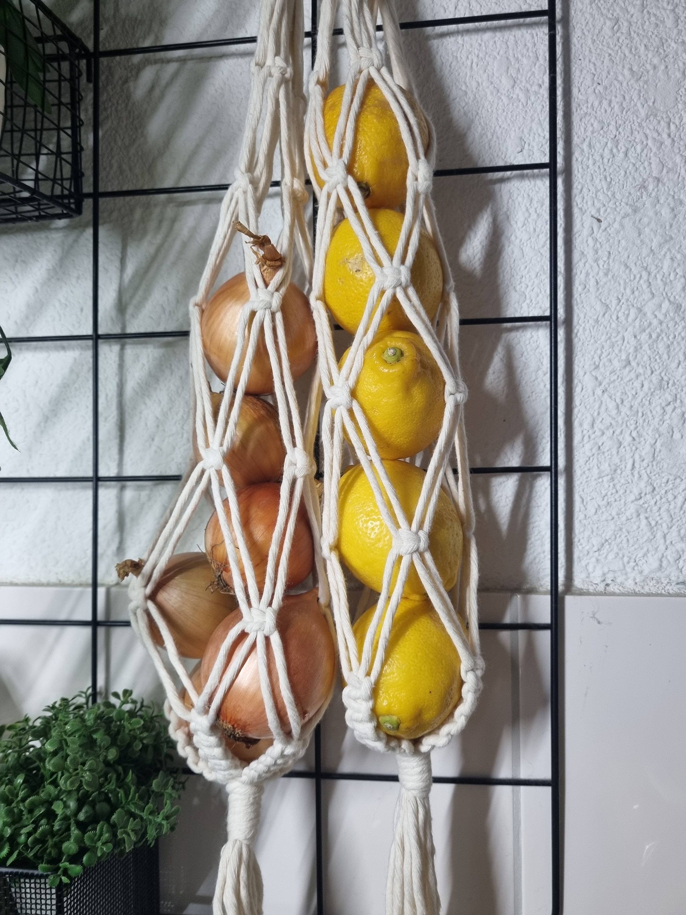 Vegetable fruit Net Macrame Kitchen Supplies Home Accessories Kitchennet Vegetable Net Fruit Net Kitchen Macrame Home Etsy