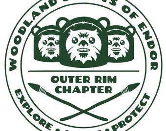 Star Wars EWOK woodland scouts of endor DIGITAL file DIY