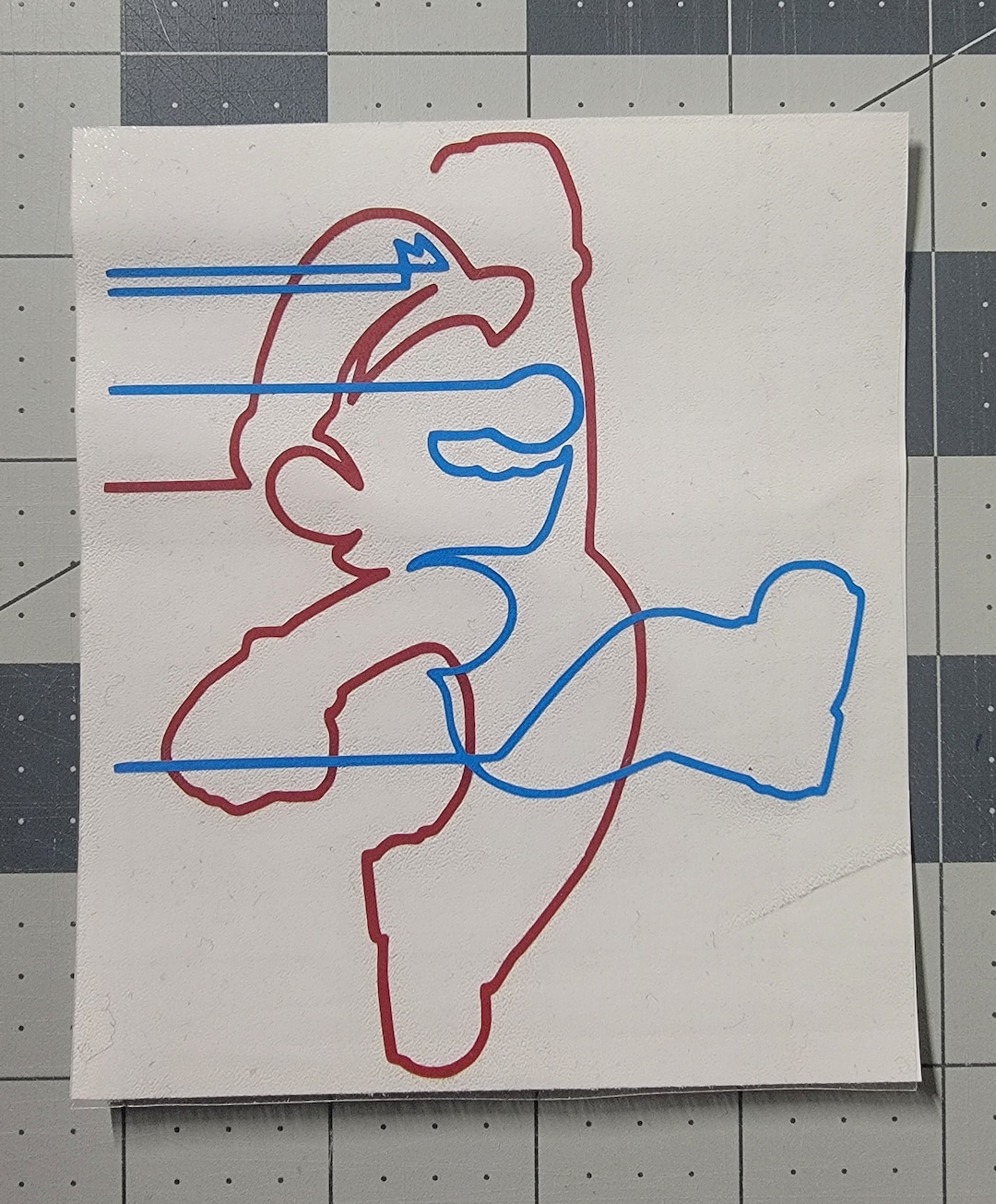 Super Mario Vinyl Sticker Decal Mario Kart Etsy