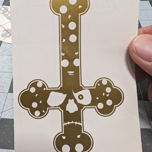 Ghost Cross Decal | Nameless Ghouls | Ghost Band | metal
