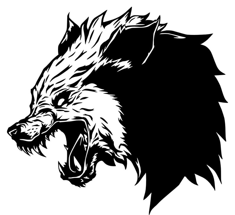 Norse Fenrir Wolf Vinyl Decal Sticker Etsy