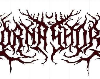 Lorna Shore-sticker | sticker | bandlogo | metaal | BLEGH