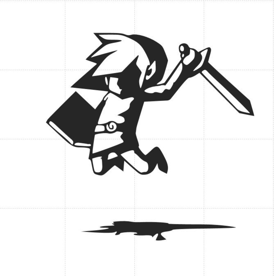 Link Decal Zelda Nintendo Sticker Windwaker Majora's Mask Etsy