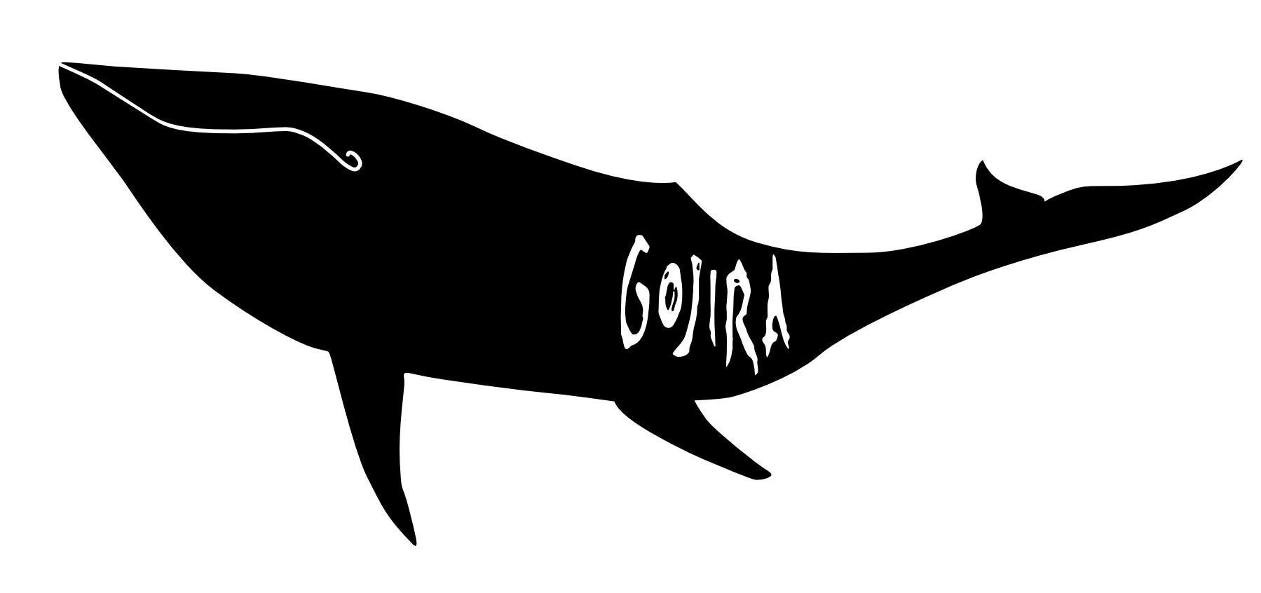 Gojira Whale | Band Decal | Space Whales - Etsy