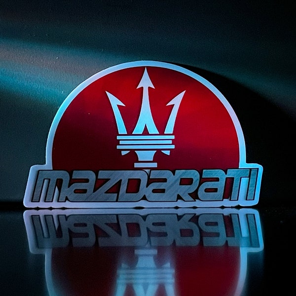 Mazdarati - Diecut Mazda Maserati Decal Updated