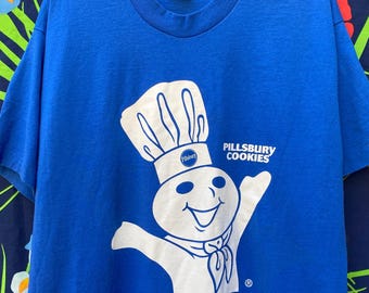 Vintage 90's Pillsbury Dough Boy White T Shirt Size L - Etsy