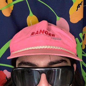 Vintage neon baseball cap from 80s or 90s
