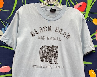 vintage single stitch  T-shirt, screen stars T-shirt, graphic T-shirt from big bear black bear strawberry, Arizona