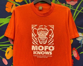 vintage monkey cartoon single stitch t-shirt
