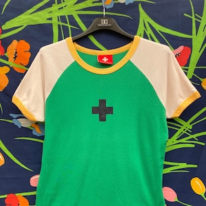 vintage t shirt colorblock woman&#39;s raglan shirt