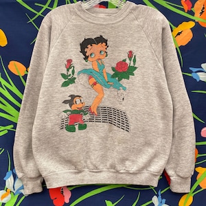vintage crewneck betty bop sweater sweatshirt