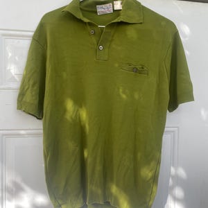 Vintage 60s, 70s polo collared shirt, sears button up shirt. dress shirt
