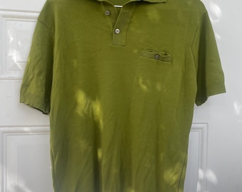 Vintage 60s, 70s polo collared shirt, sears button up shirt. dress shirt