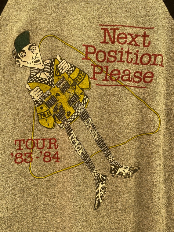 Vintage 80s Cheap Trick band T-shirt w/ retro rin… - image 8